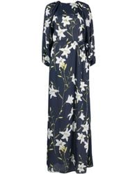 BERNADETTE - Evian Maxikleid Mit Lilien-Print - Lyst