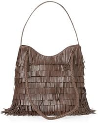 VISONA - Borsa A Spalla Diletta Con Frange - Lyst
