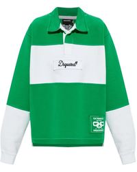 DSquared² - Stripe Collared Sweater - Lyst