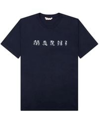 Marni - Logo-Print Short-Sleeve T-Shirt - Lyst