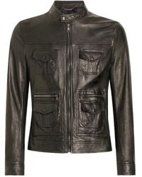 Dolce & Gabbana - Leather Jacket - Lyst