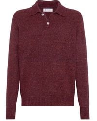 Brunello Cucinelli - Wool Polo Shirt - Lyst