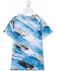 Molo - ボートモチーフ オーガニックコットン Tシャツ - Lyst