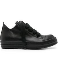 Rick Owens - Low Leather Sneakers - Lyst