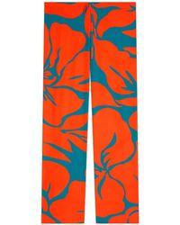 Dries Van Noten - Floral-Print Trousers - Lyst