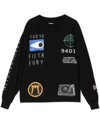 Neighborhood - T-Shirt Met Grafische Print - Lyst