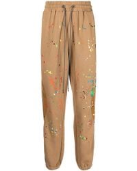 Mostly Heard Rarely Seen - Warped Paint-Embroidered Track Pants - Lyst
