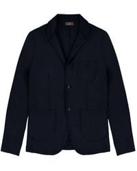 Zanone - Slim-Fit Patch-Pocket Blazer - Lyst