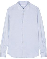 Boglioli - Long-sleeve Piqué Shirt - Lyst
