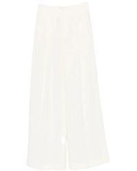 Twinset - Wide-Leg Tailored Trousers - Lyst