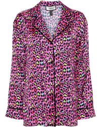 Nissa - Leopard-print Silk Shirt - Lyst