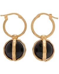 Jil Sander - Onyx-Pendant Earrings - Lyst