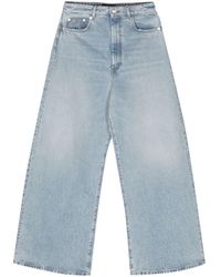 Sportmax - Wide-leg Denim Cotton Jeans - Lyst