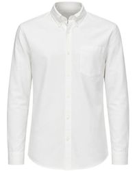 A.P.C. - New Greg Button-Down Collar Long-Sleeve Shirt - Lyst