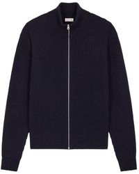 Fursac - Geribbeld Vest Met Rits - Lyst