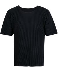 Issey Miyake - Pleated Short-sleeve T-shirt - Lyst