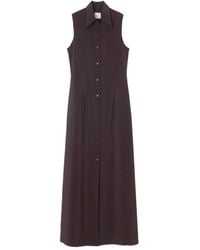 Alysi - Sleeveless Button-Fastening Maxi Dress - Lyst