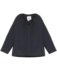 Yves Salomon - Drawstring-Neck Down Jacket - Lyst