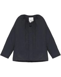 Yves Salomon - Drawstring-Neck Down Jacket - Lyst