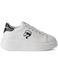 Karl Lagerfeld - Baskets Ikon Nft Kapri En Cuir - Lyst