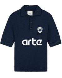Arte' - Logo-Patch Polo Shirt - Lyst