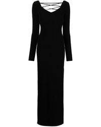 OSMAN Dana Backless Long Dress - Black