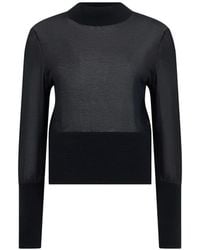FRAME - The Sleek Knitted Cotton Sweater - Lyst