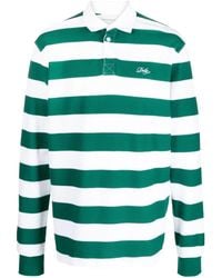 Drole de Monsieur - Stripe-Print Long-Sleeved Polo Shirt - Lyst