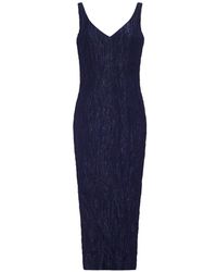 Adam Lippes - Willa Crinkled-Effect Midi Dress - Lyst