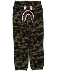 A Bathing Ape - Shark Camouflage-Print Track Pants - Lyst