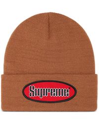 Supreme - Beanie mit ovalem Patch - Lyst