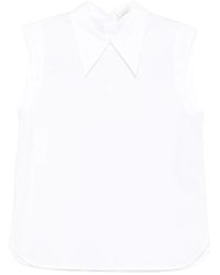 Tela - Top sin mangas con cuello de pico - Lyst