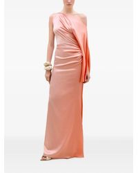 Silvia Tcherassi - Frankee Asymmetric Ruched Maxi Dress - Lyst