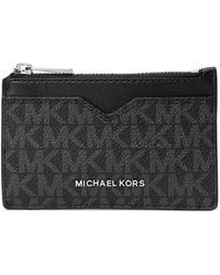 Michael Kors - Monogram-Pattern Cardholder - Lyst