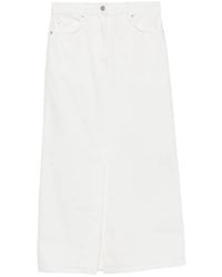 Loulou de Saison - Rona Denim Midi Skirt - Lyst