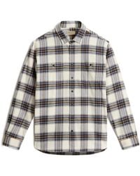 Woolrich - Geruit Flanellen Overhemd - Lyst