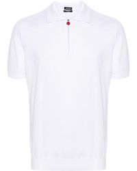 Kiton - Fine-ribbed Cotton Polo Shirt - Lyst