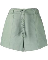 Ganni - Drawstring Suiting Shorts - Lyst
