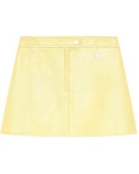 Courreges - Vinyl-Effect Mini Skirt - Lyst