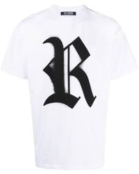 Raf Simons - T-shirt Met Logoprint - Lyst
