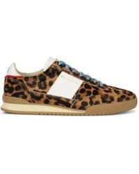 Paul Smith - Dover Leopard-Print Stripe Sneakers - Lyst