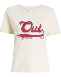 Cinq À Sept - Camiseta Oui Mon Amour Shrunken - Lyst