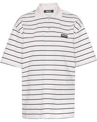 ROTATE BIRGER CHRISTENSEN - Oversize Striped Polo Shirt - Lyst