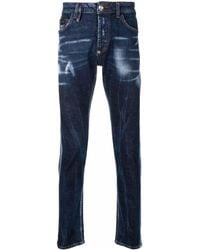 Philipp Plein - Mid-rise Slim-fit Jeans - Lyst
