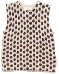 iBlues - Polka-Dot Knitted Vest - Lyst