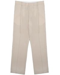 BE ABLE - Pleated-Design Straight-Leg Tailored Trousers - Lyst
