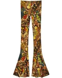 Jean Paul Gaultier - Papillon Abstract-pattern Print Trousers - Lyst