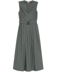 Woolrich - Robe Ceinturée À Col V - Lyst