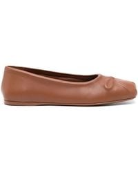 Marni - レザーフラットシューズ - Lyst