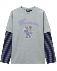 Mini Cream - Striped Long-Sleeve T-Shirt - Lyst